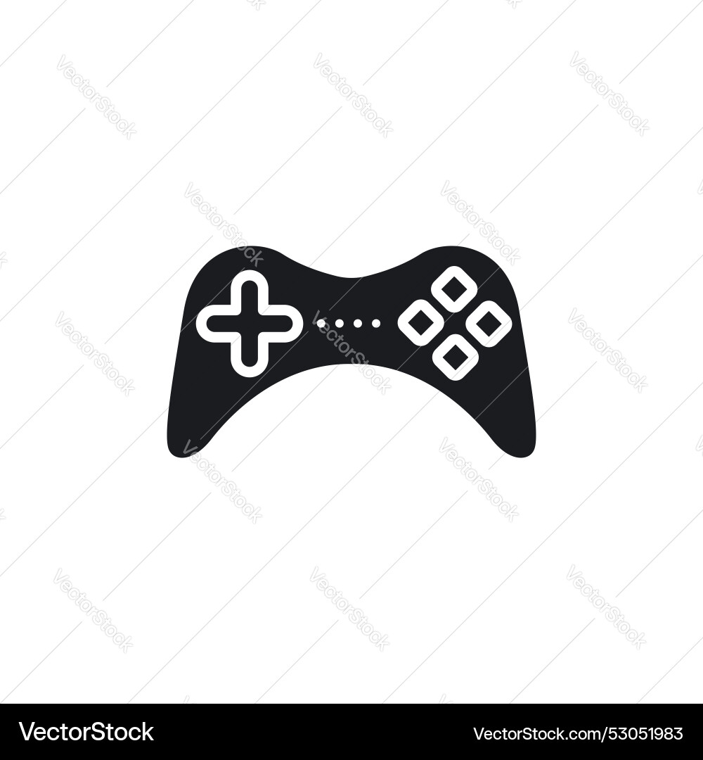 Gamepad icon set video game controller symbol Vector Image