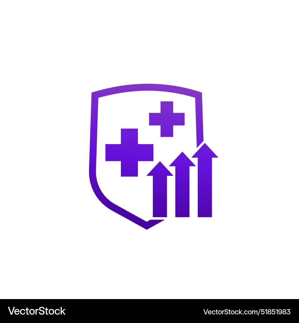 Immune booster icon on white Royalty Free Vector Image