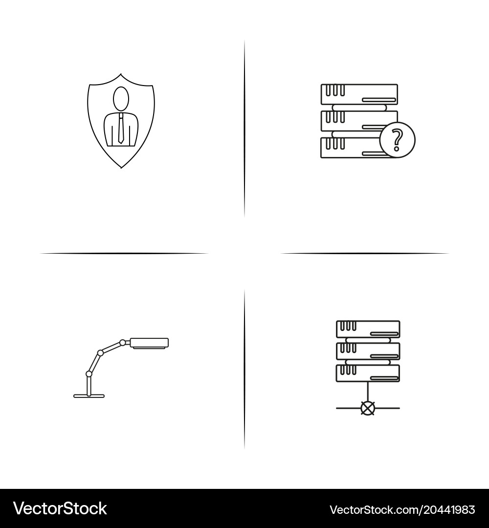 Internet technologies simple linear icon vector image