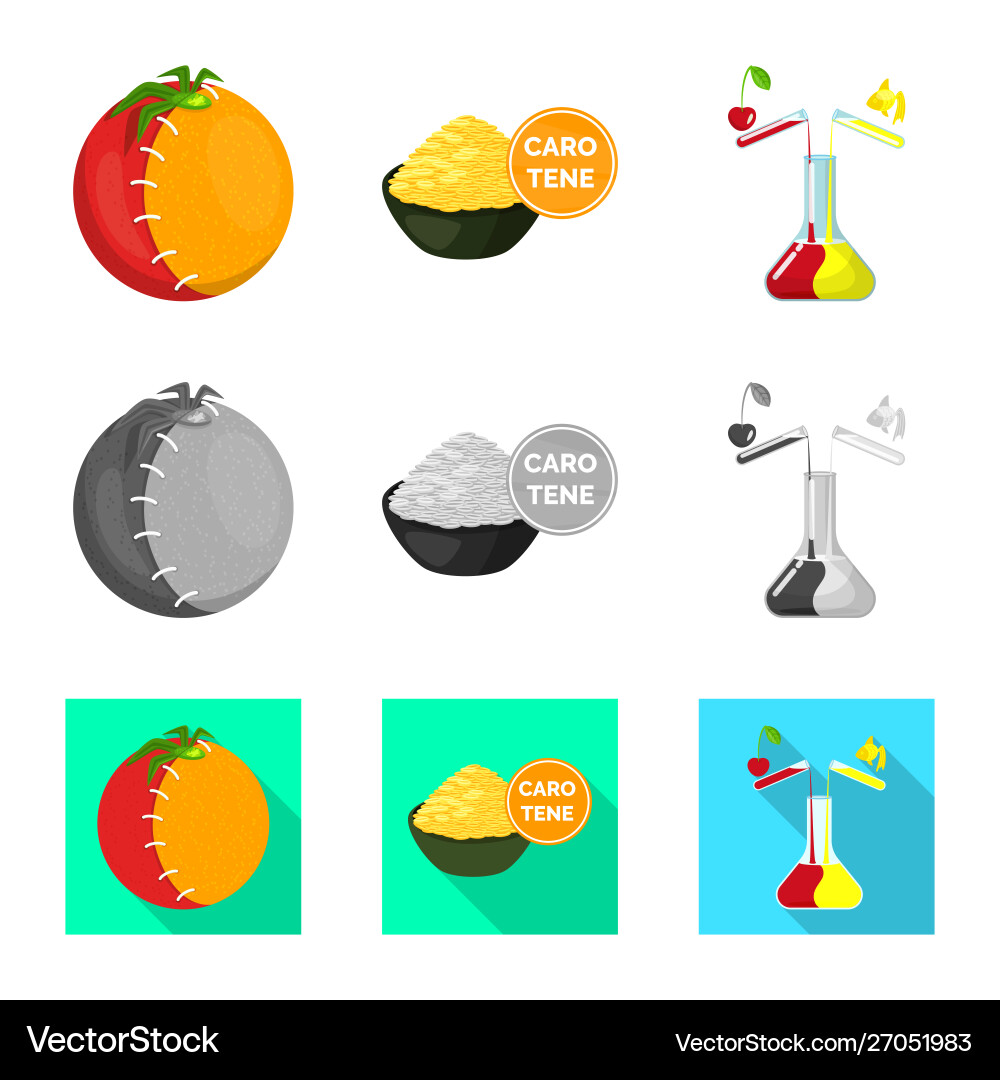 Isolated object test and synthetic symbol Vector Image