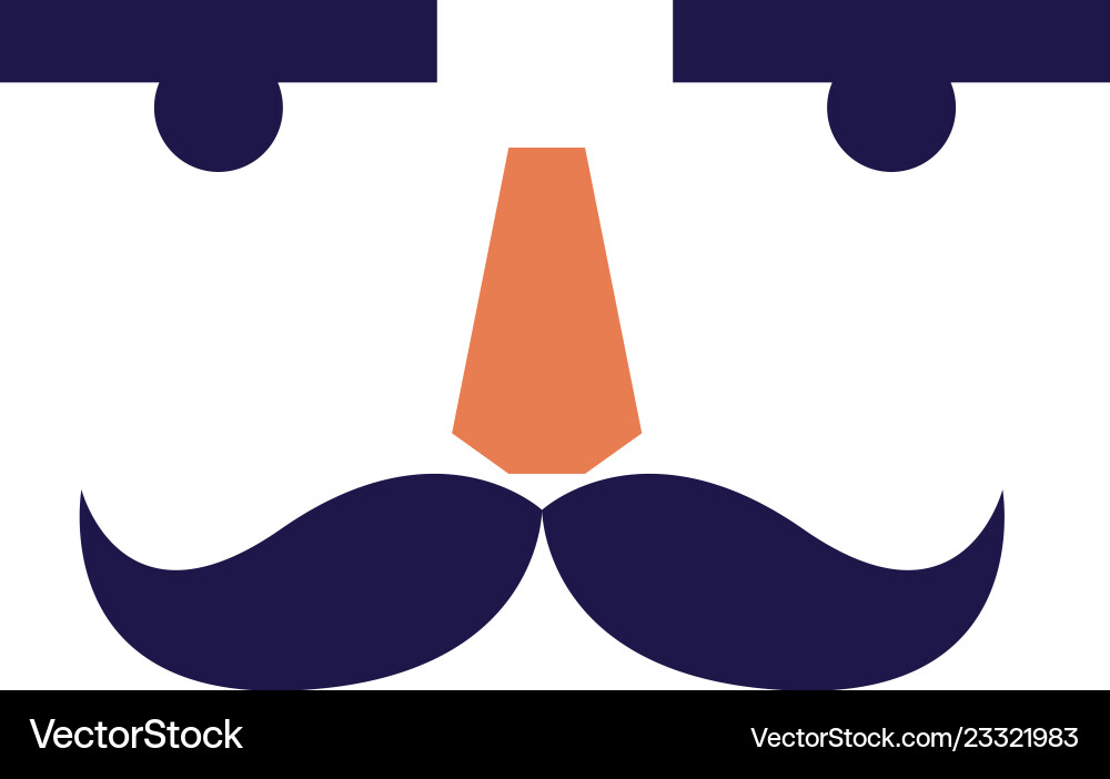 Nutcracker face design vector image
