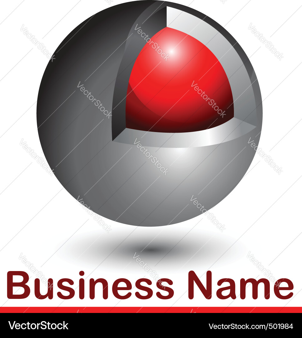 3d abstract shape Vector Image
