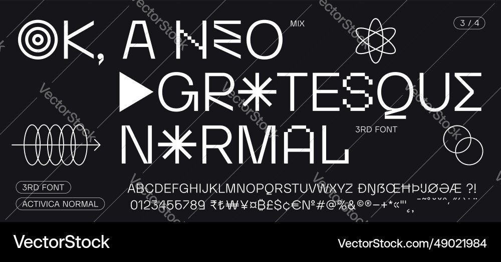 Headline grunge alphabet Headline grunge alphabet vector image
