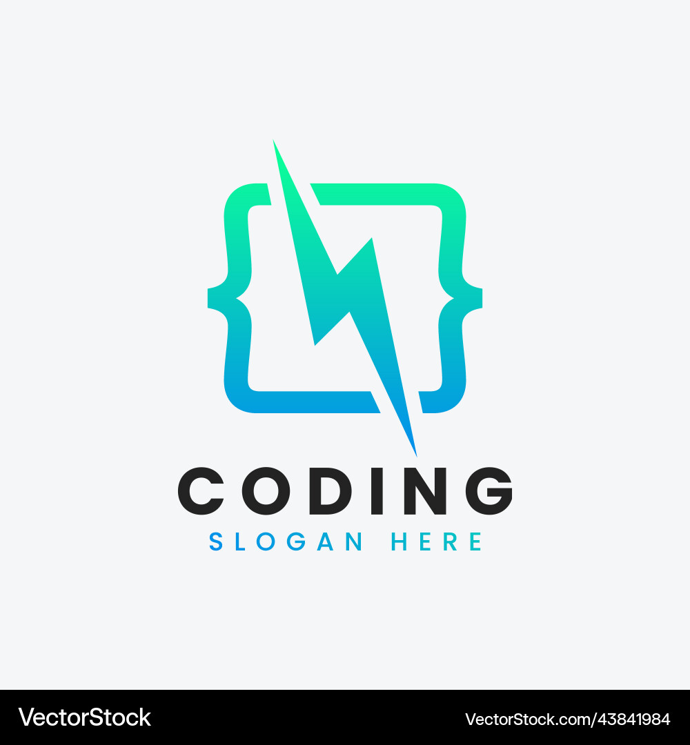 Moderne Computer Programmieren Logo Design Moderne Computer Programmieren Logo Design vektorbild