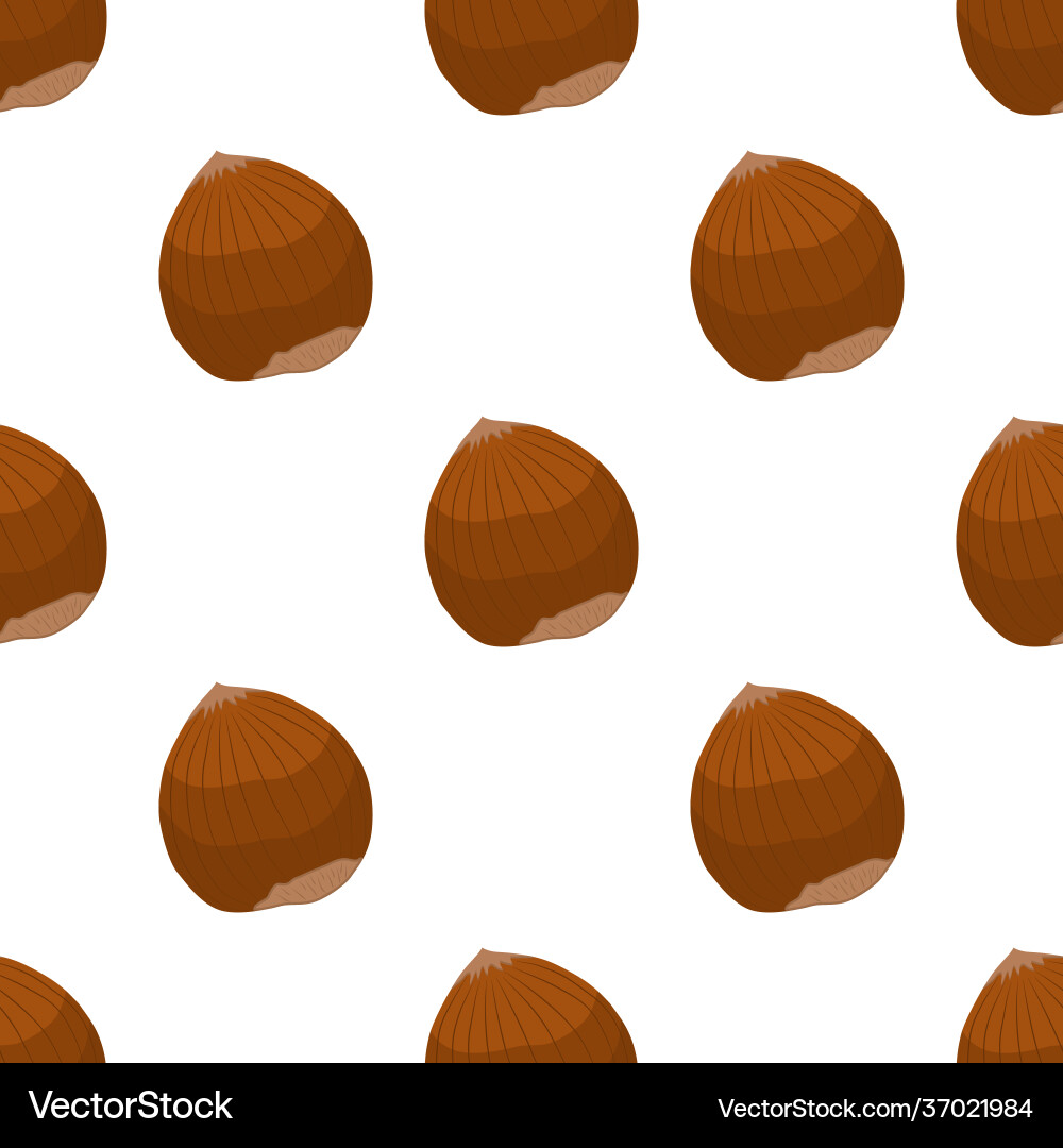 On theme big pattern identical types hazelnut On theme big pattern identical types hazelnut vector image