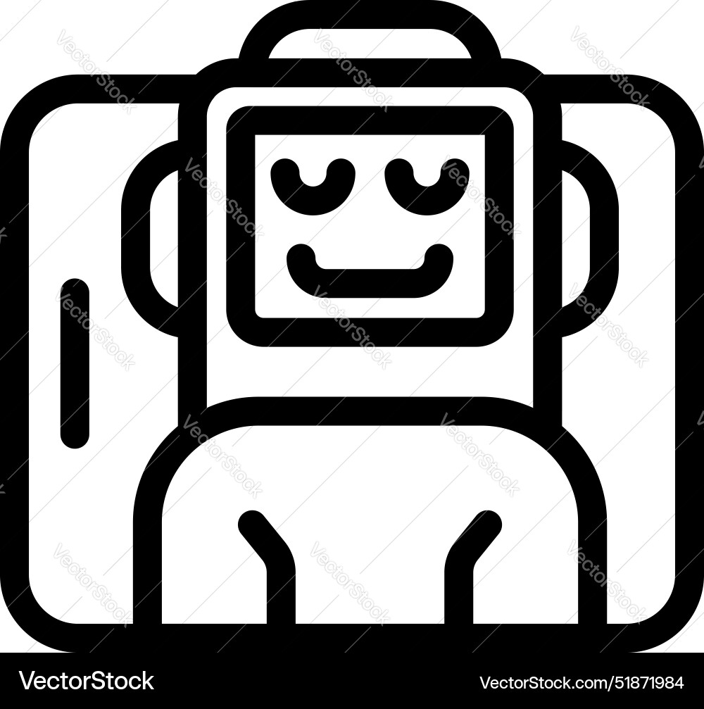 Robot relaxing inside smartphone screen enjoying Robot relaxing inside smartphone screen enjoying vector image