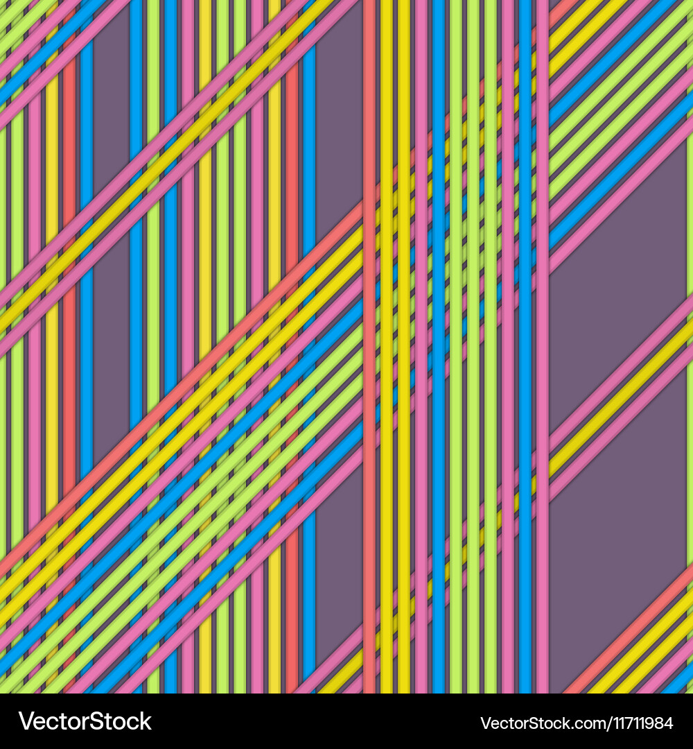 Seamless abstract line pattern vector image