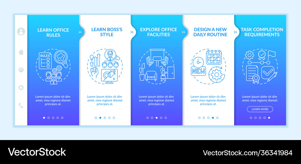 Setting contact in company onboarding template Setting contact in company onboarding template vector image