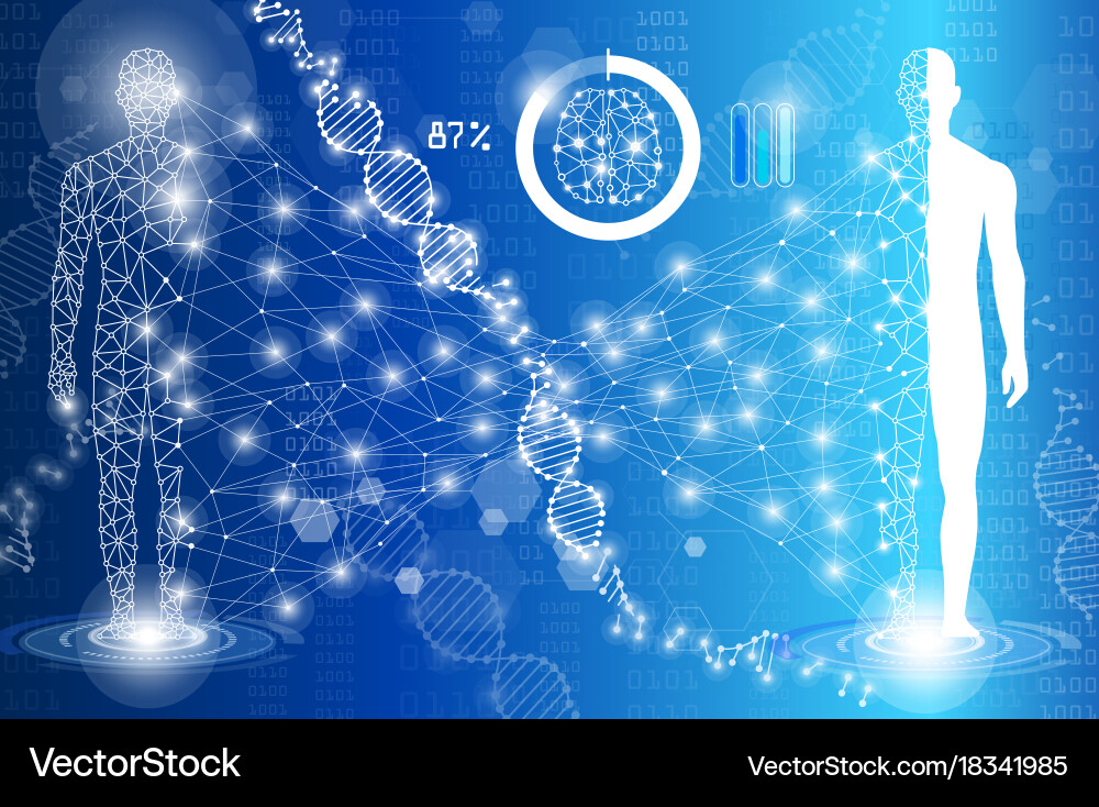 Abstract background science and technology Vector Image