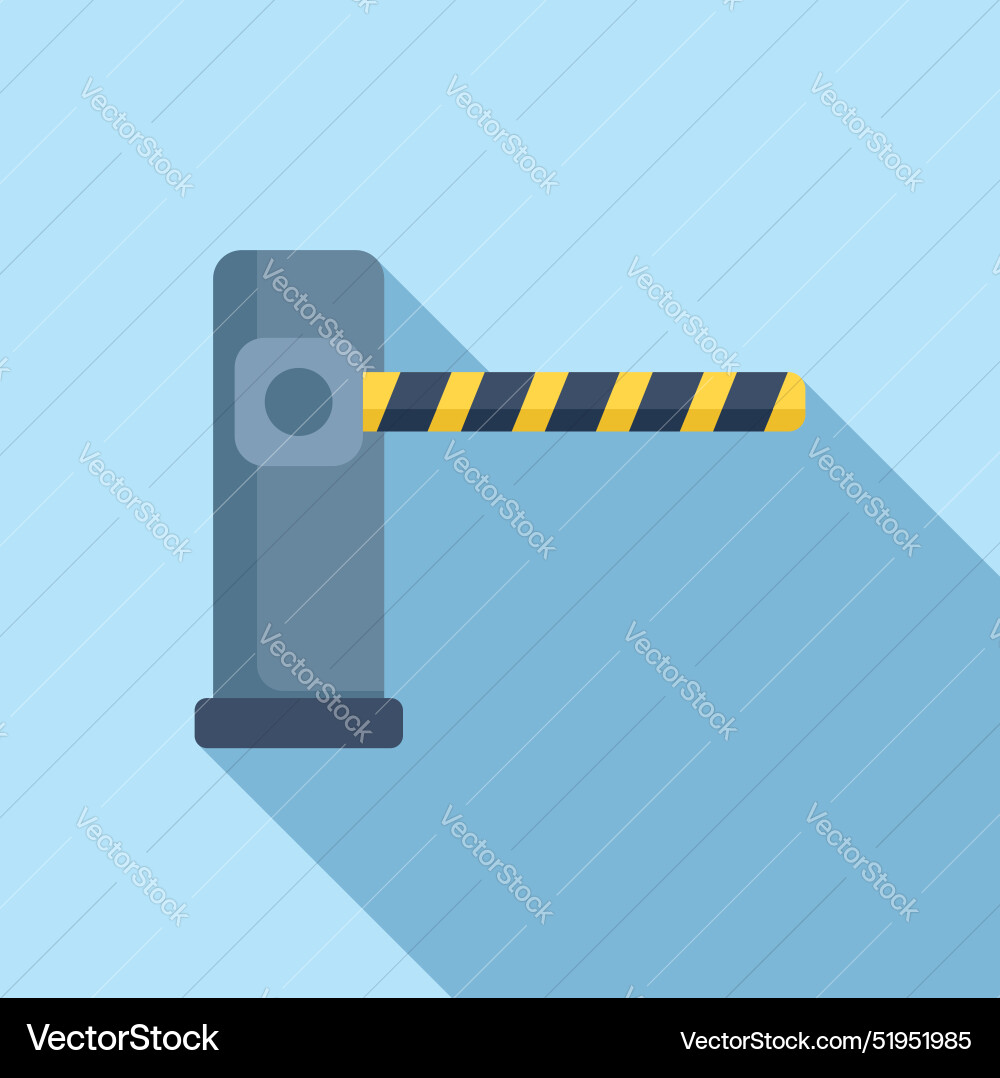 Automatic parking barrier gate system controlling vector image