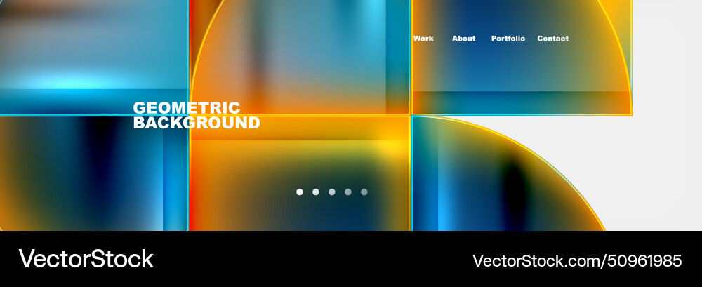 Circle triangle geometric web site page template Circle triangle geometric web site page template vector image