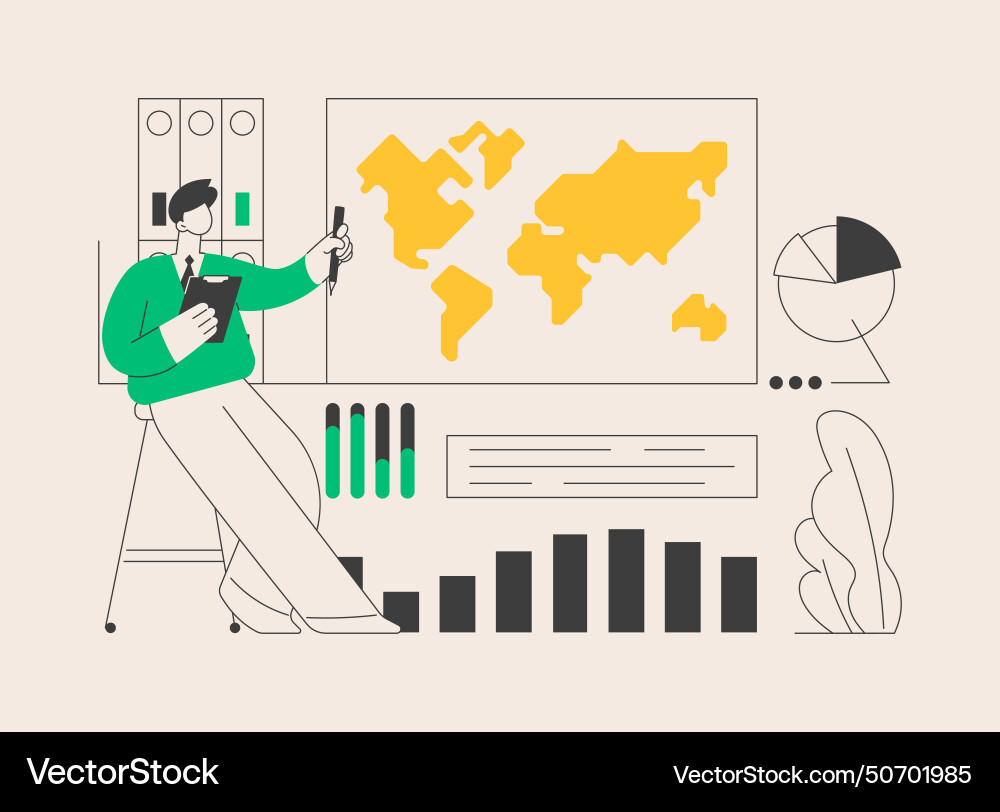 Dashboard service abstract concept vector image