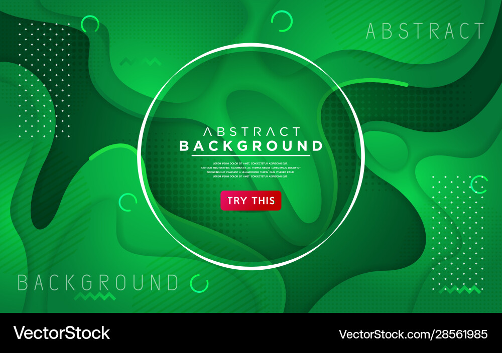 Dynamic light green 3d textured style background vector image