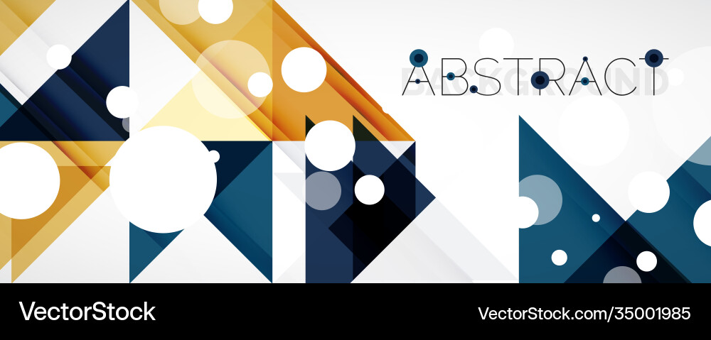 Geometric abstract background techno color Vector Image