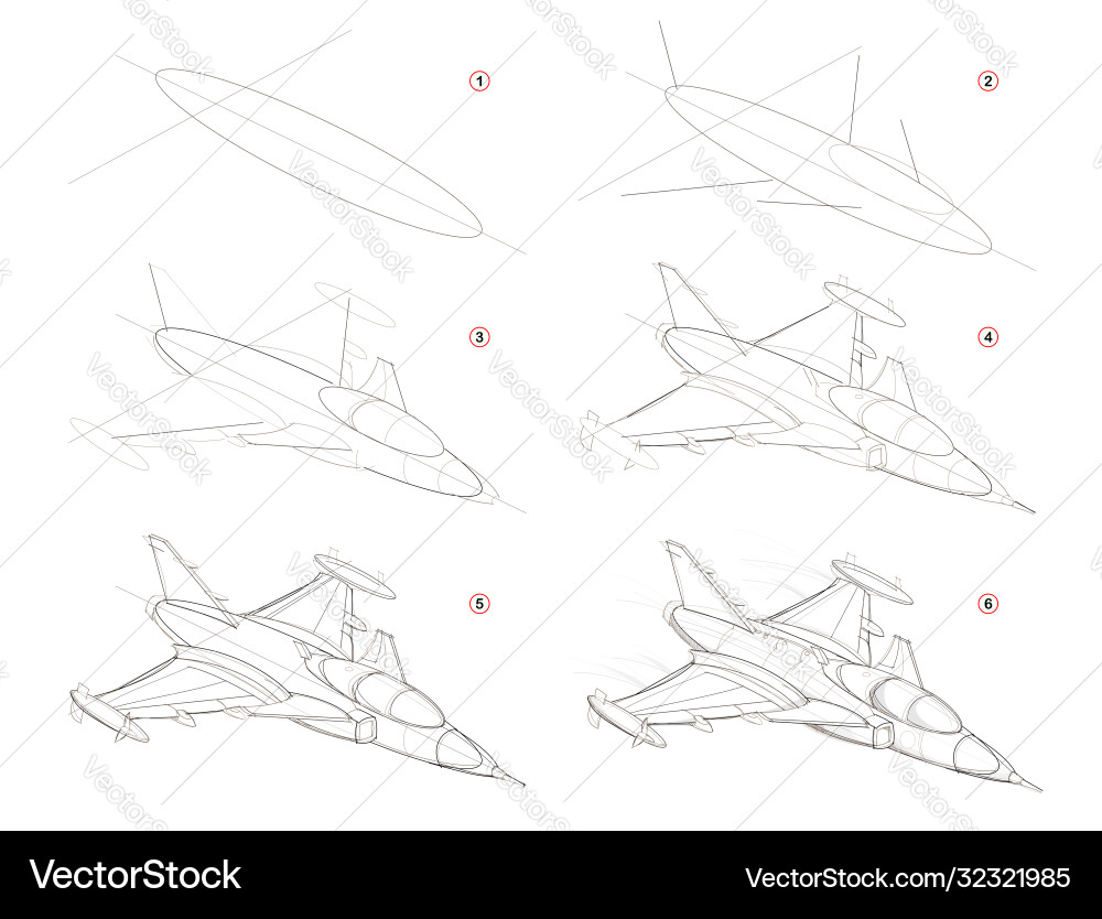 How to create step pencil drawing page How to create step pencil drawing page vector image