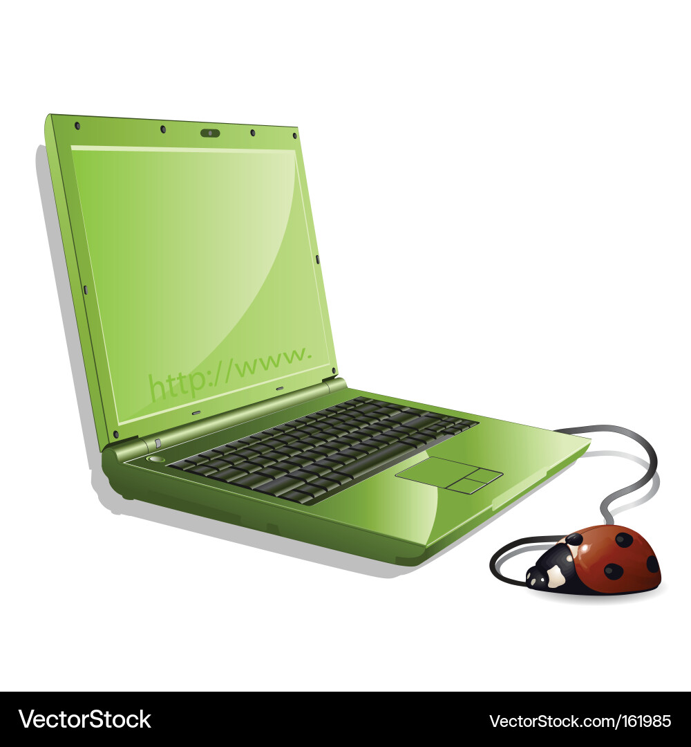 Ladybird and notebook vector image