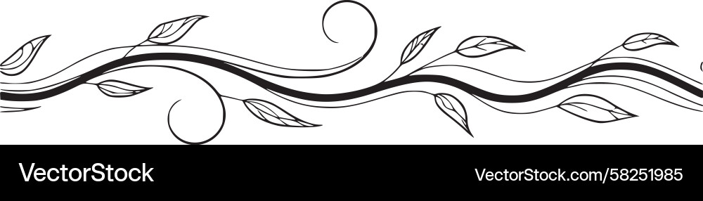 Leaf Swirl Pattern Vector Image