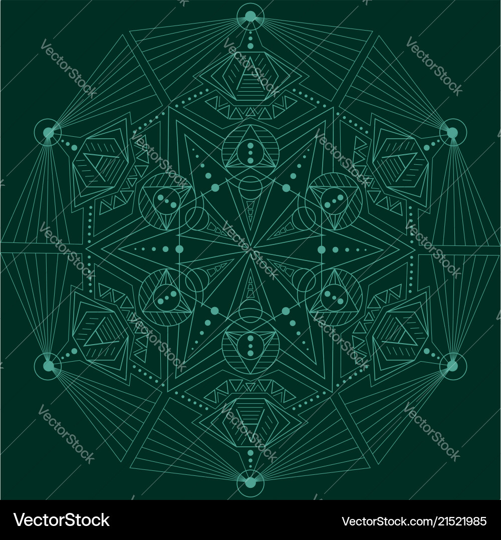 Linear geometric pattern vector image