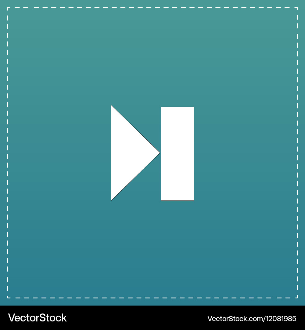 Next track web icon media player Vector Image