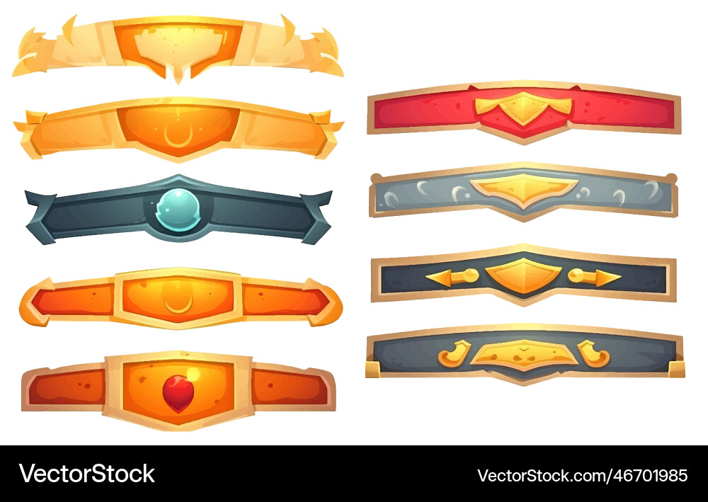 Set of lightning symbol Set of lightning symbol vector image