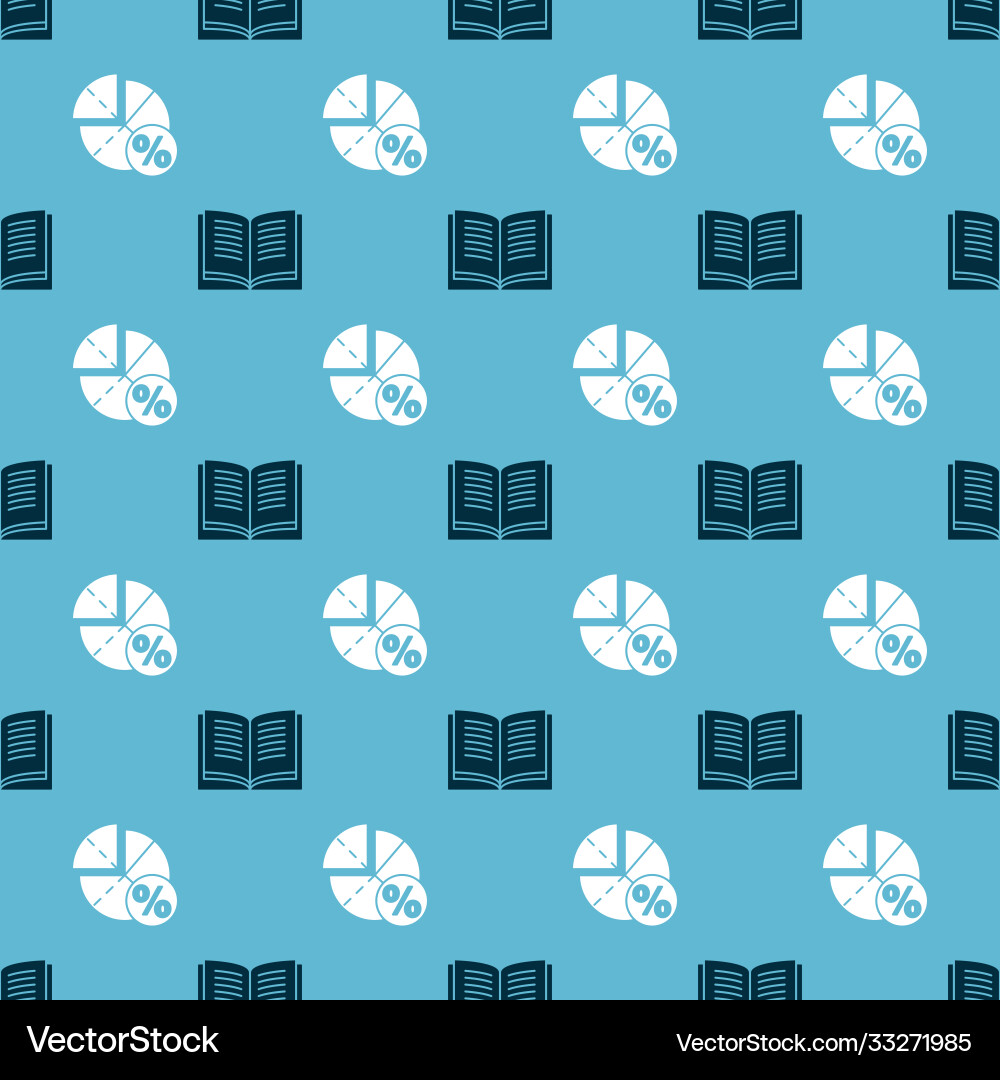 Set open book and graph schedule chart diagram Set open book and graph schedule chart diagram vector image