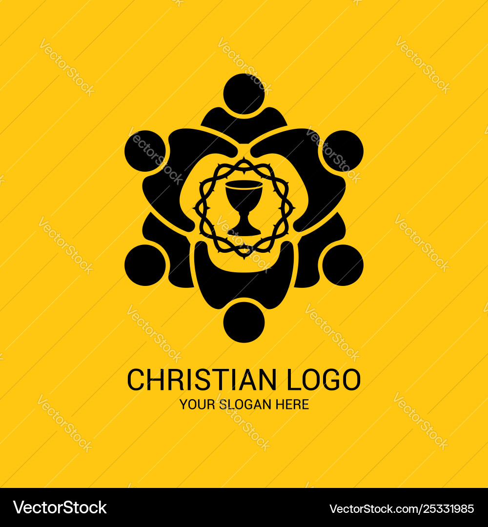 Unity believers in jesus christ Royalty Free Vector Image