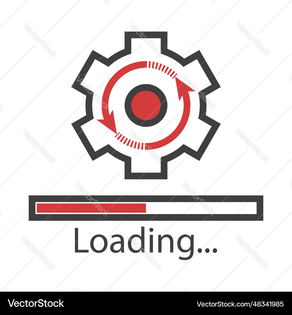 Update icon upgrade system sign installing Update icon upgrade system sign installing vector image