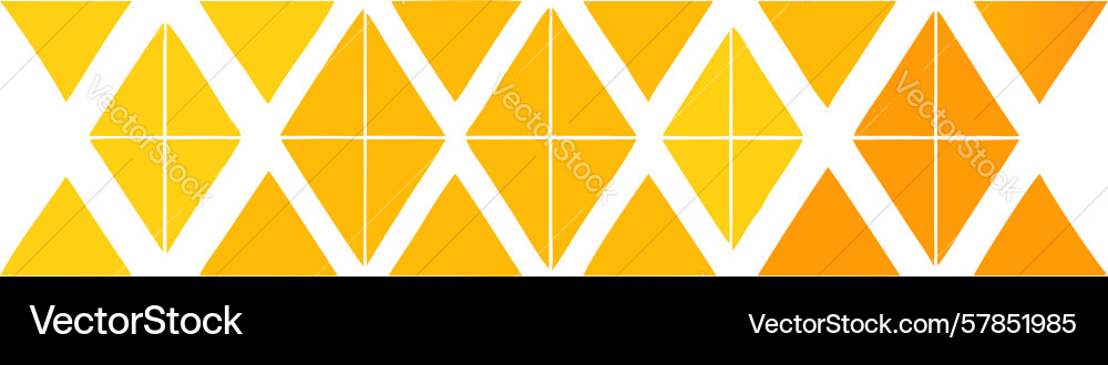 Zigzag triangle border geometric pattern vibrant Vector Image