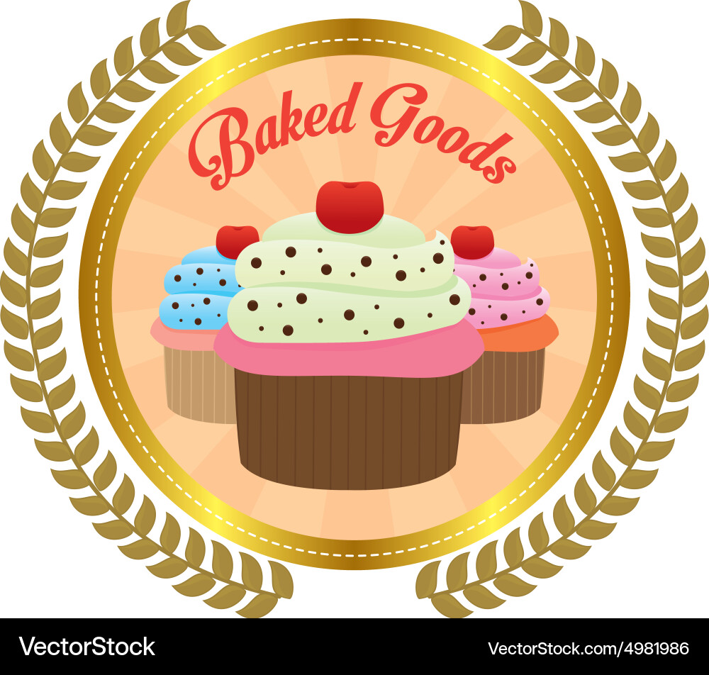 Abstract bakery object on a white background Vector Image