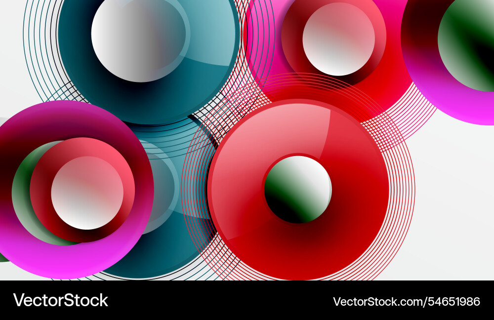 Abstract composition of overlapping circles Abstract composition of overlapping circles vector image