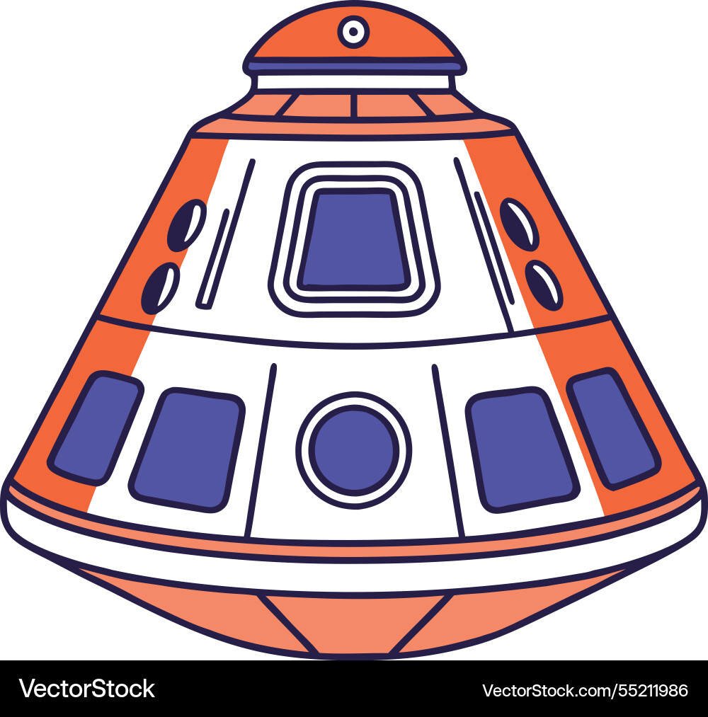 Command module for space missions Vector Image