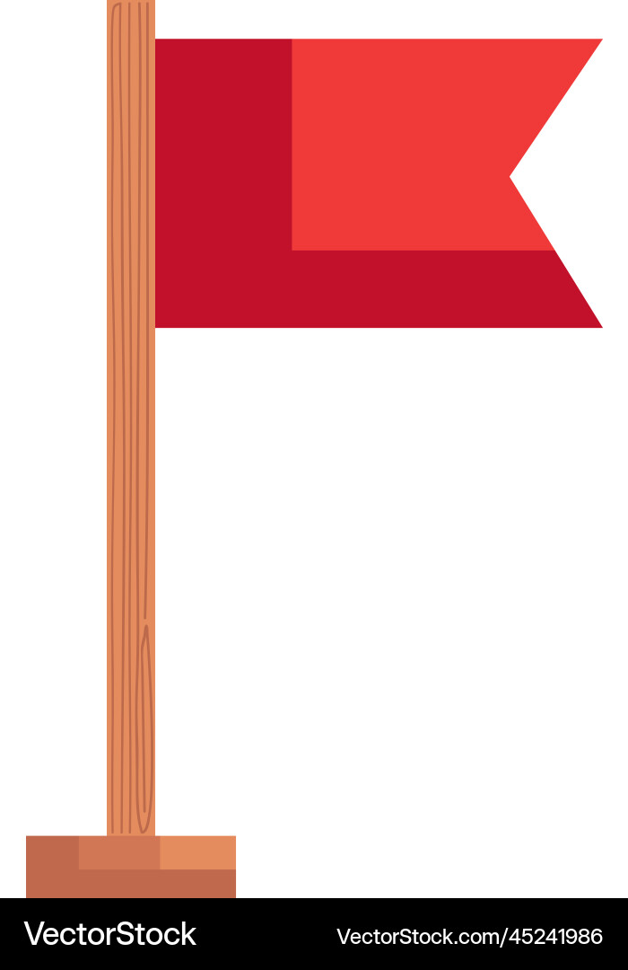 Flag pointer location Vector Image