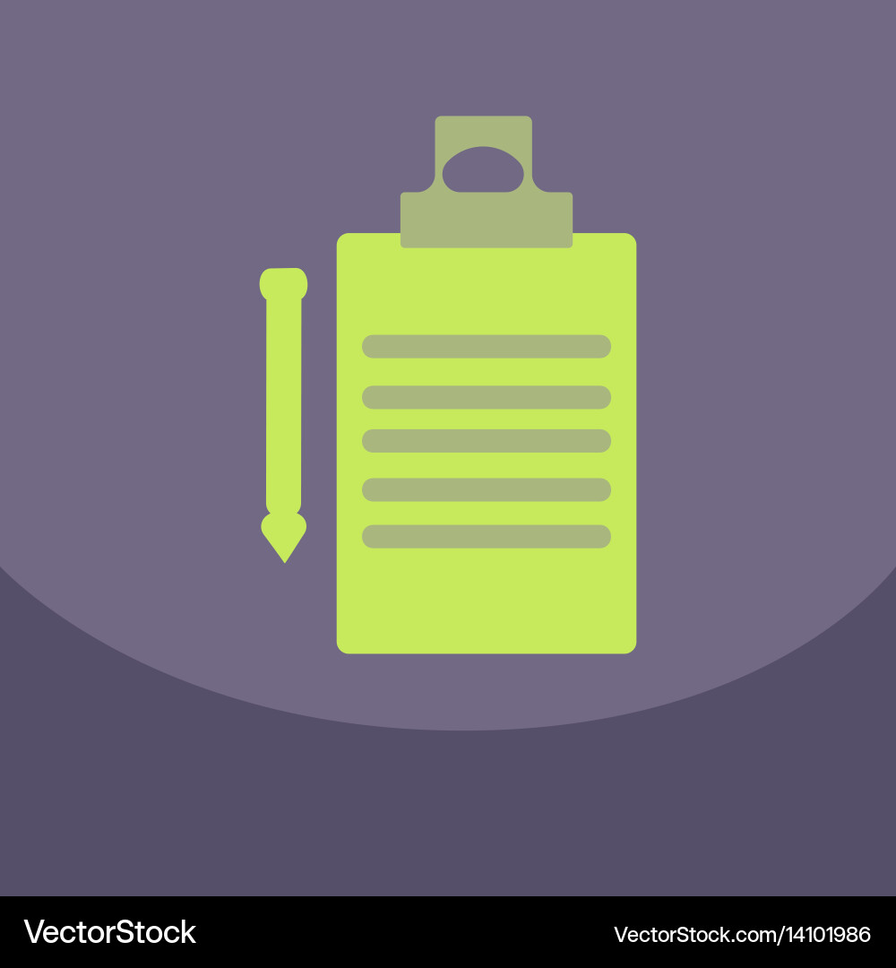 Flat style blank realistic notepad notebook Vector Image