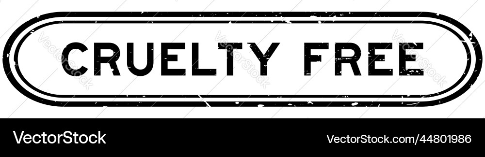 Grunge black cruelty free word rubber seal stamp Grunge black cruelty free word rubber seal stamp vector image