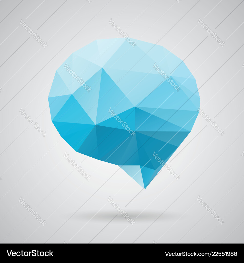 Triangle speech clouds - triangular Triangle speech clouds - triangular vector image