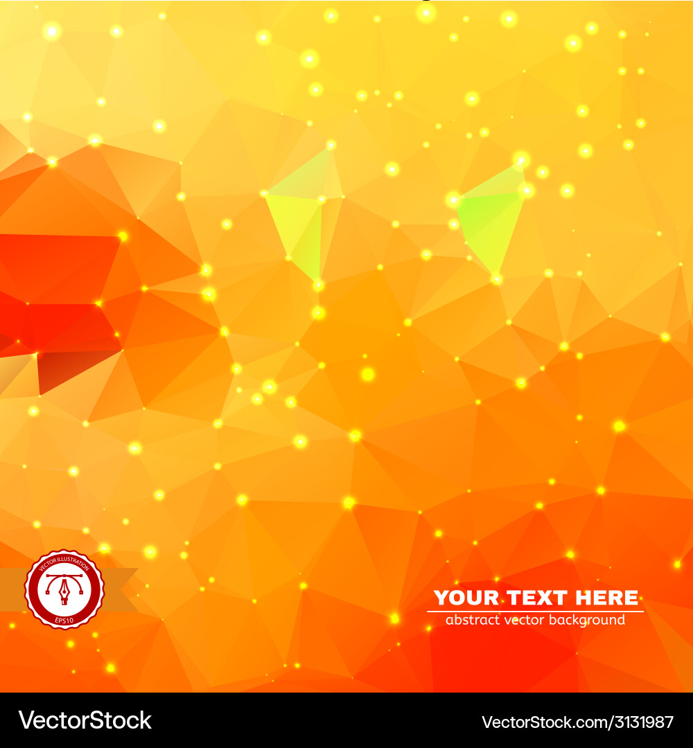 Abstract colorful triangles background vector image
