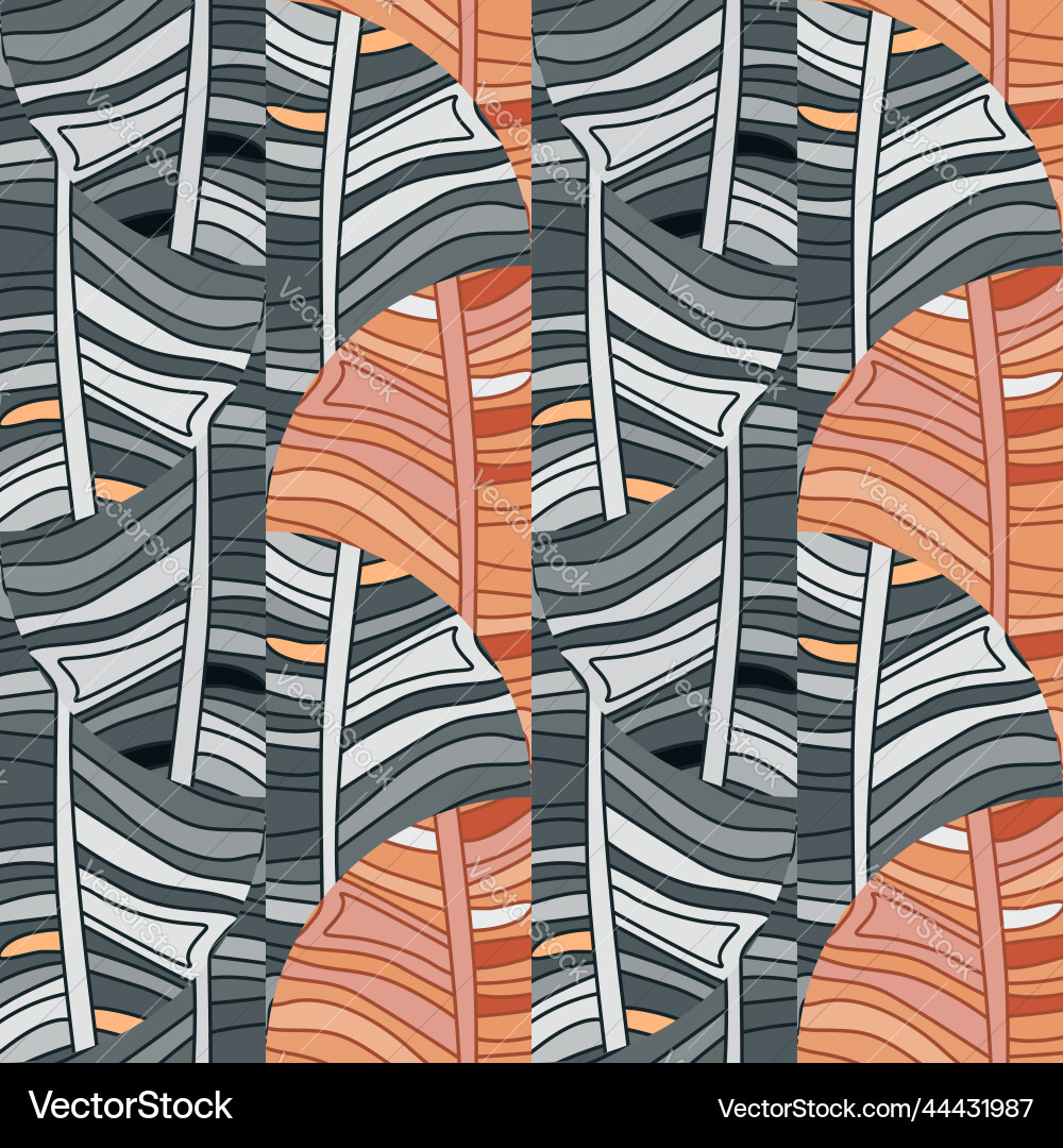 Abstract linear seamless pattern outline waves Abstract linear seamless pattern outline waves vector image