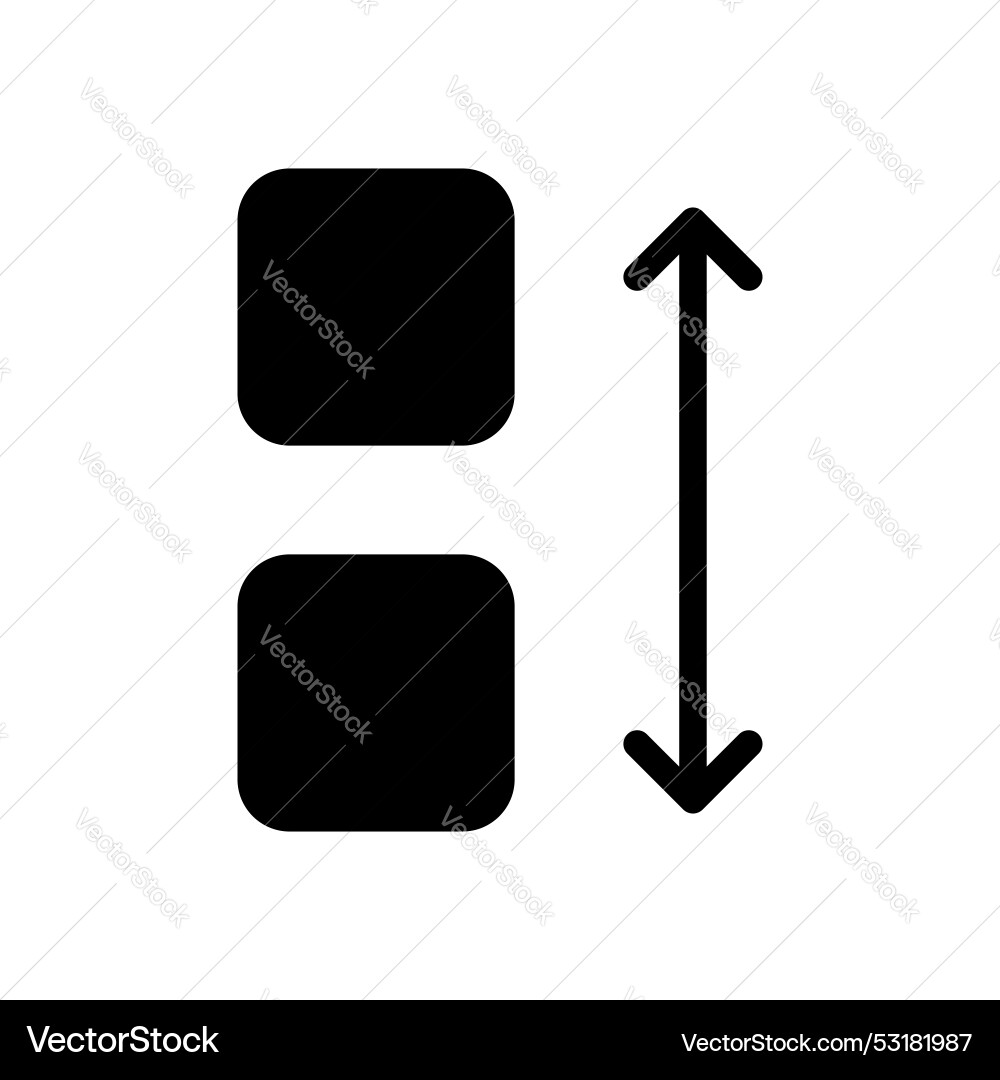 Apps sort icon set arrange alphabet order symbol vector image