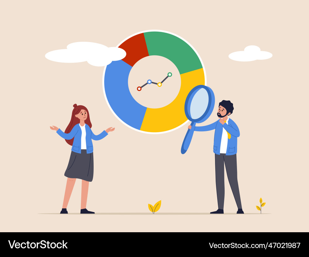 Data analytics concept business graph dashboard Vector Image