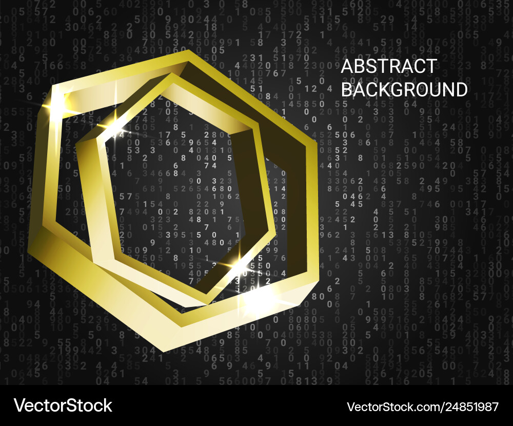 Geometric polygons sparkle on background Geometric polygons sparkle on background vector image