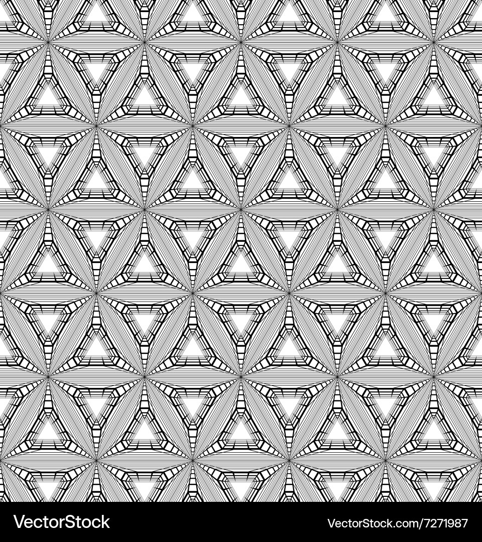 Geometric triangle pattern vector image