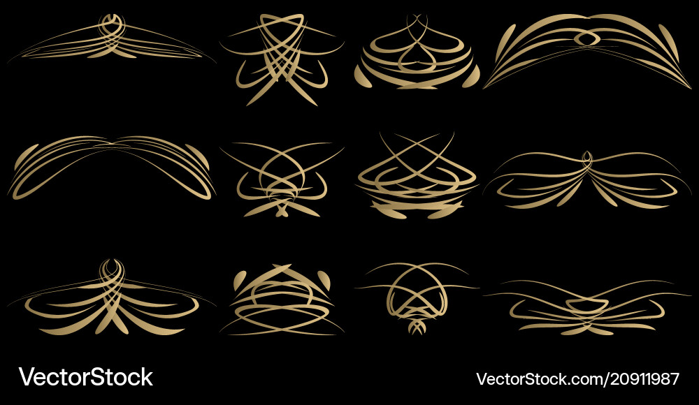 Metallic set of vintage objects for menu design Metallic set of vintage objects for menu design vector image