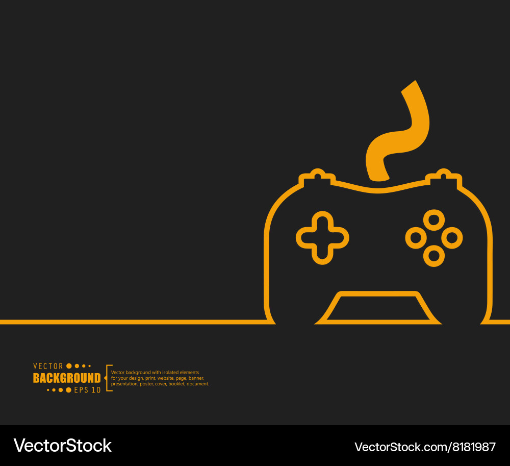 Modern Game Controller Background vector image