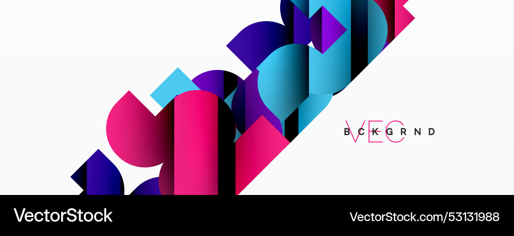 Abstract background colorful geometric curve Abstract background colorful geometric curve vector image