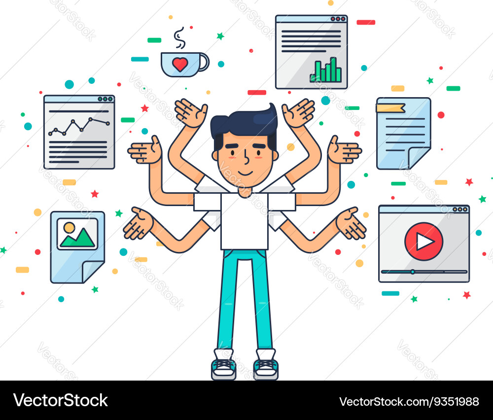 Digital App Development Concepts Vector Image