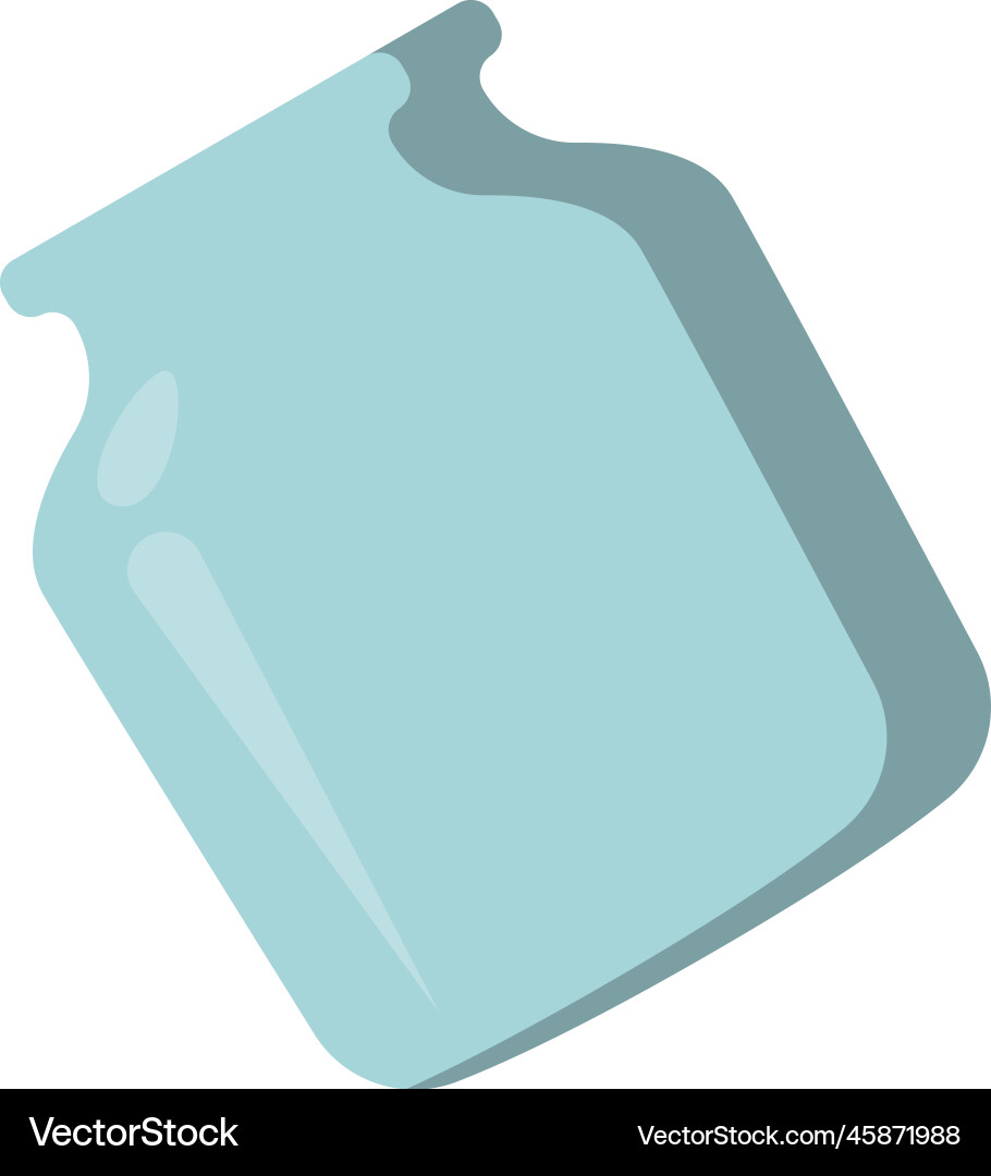 Glass jar flat icon trash sorting and utilization Vector Image