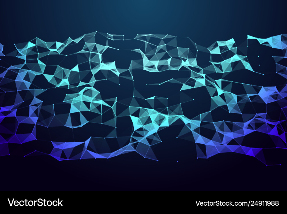 Network connection with points and lines Network connection with points and lines vector image