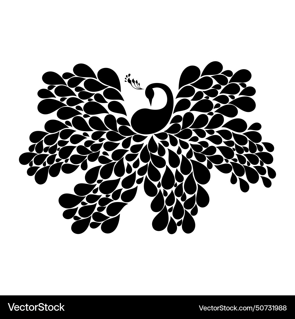 Peacock bird Royalty Free Vector Image - VectorStock