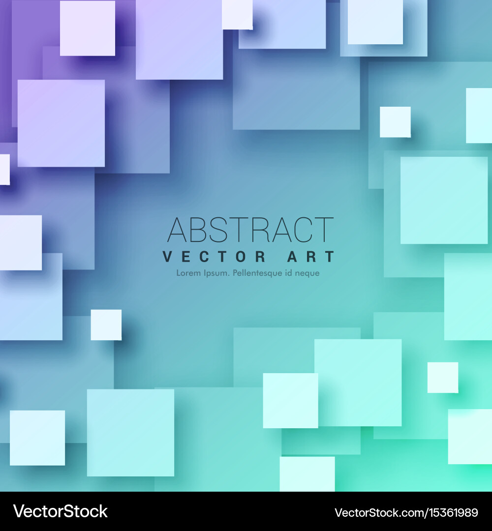 Dynamic 3D Abstract Squares Background vector image