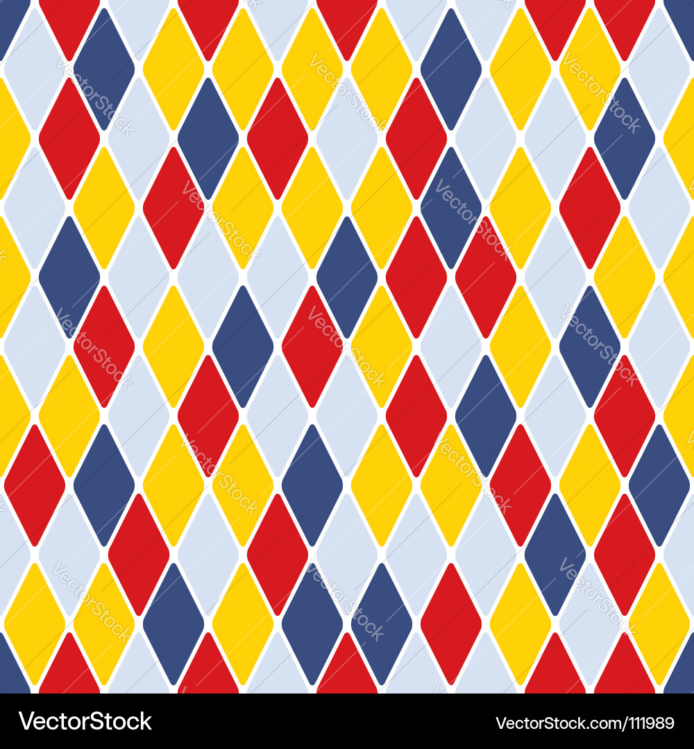 Harlequin Diamond Pattern vector image